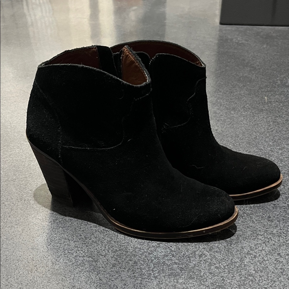 Black Suede Ankle Boots